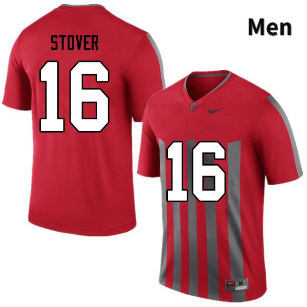 Men's Ohio State Buckeyes #16 Cade Stover Retro Authentic College Stitched Football Jersey 23XJ044DY